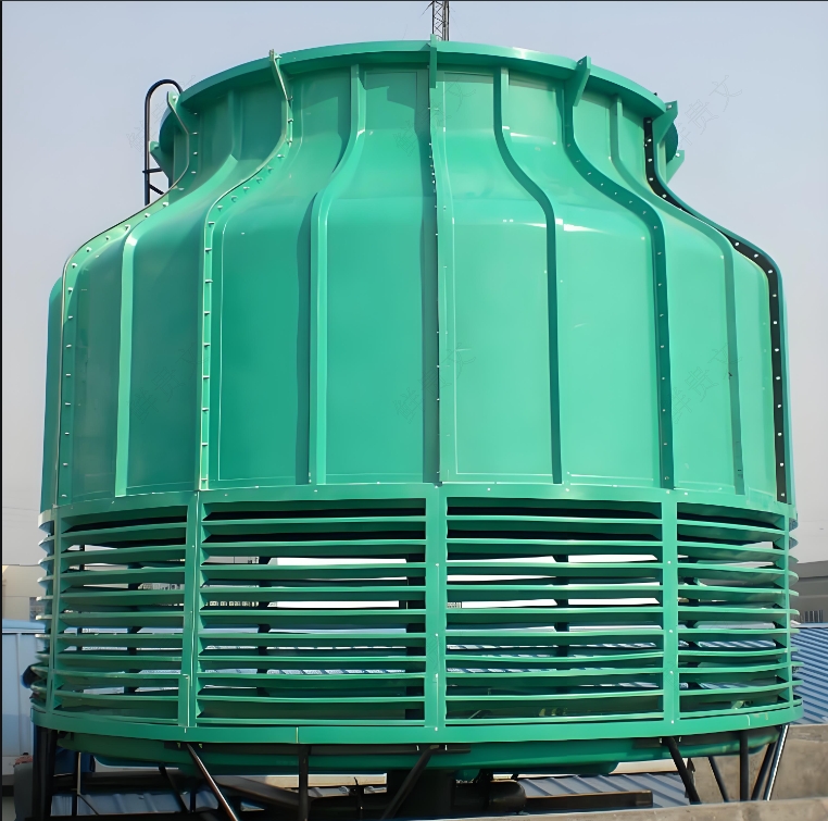 在玻璃钢冷却塔（风筒）的成型过程中，常用的液压机机型包括1000吨、2000吨、4000吨、5000吨的框架液压机。这些吨位通常能够满足不同尺寸和要求的冷却塔成型需要。